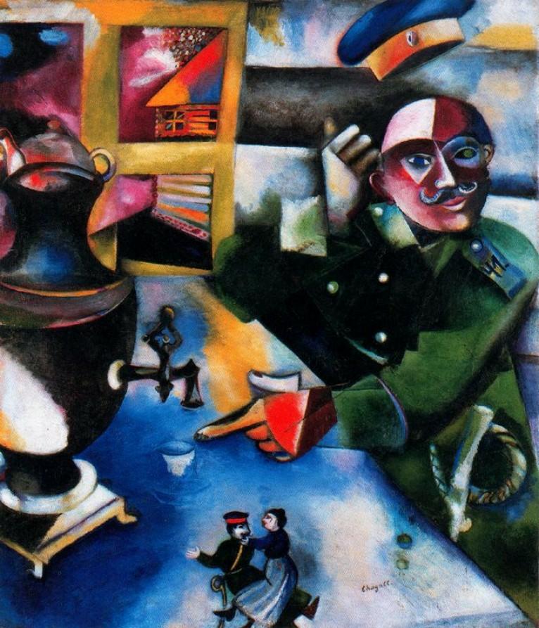 Marc Chagall - The Soldier Drinks - 1911-1912