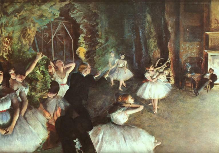 Edgar Degas - Rehearsal on Stage - 1878-1879