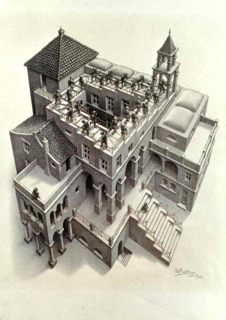 M.C. Escher: Ascending - 1960