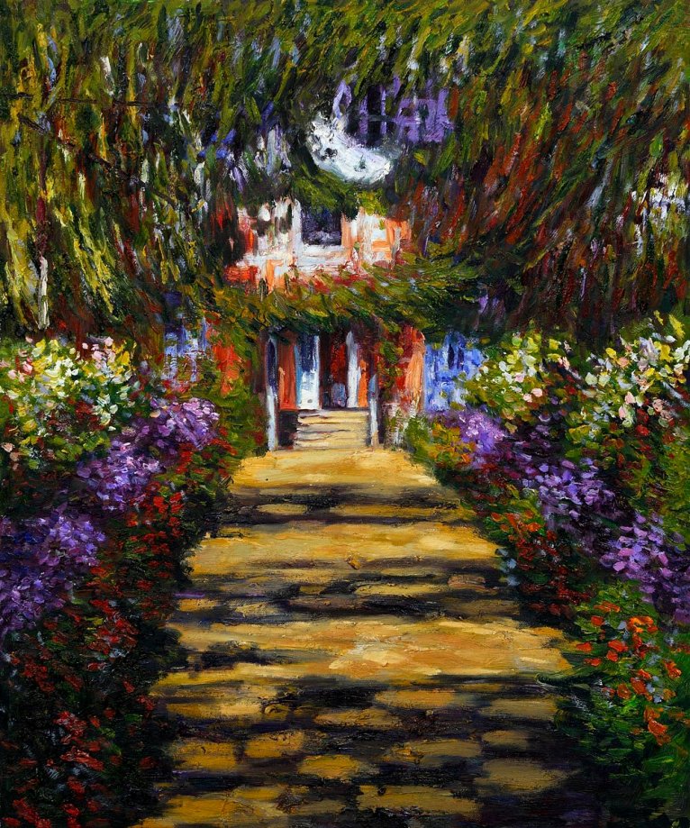 Claude Monet: Garden Path at Giverny - 1902