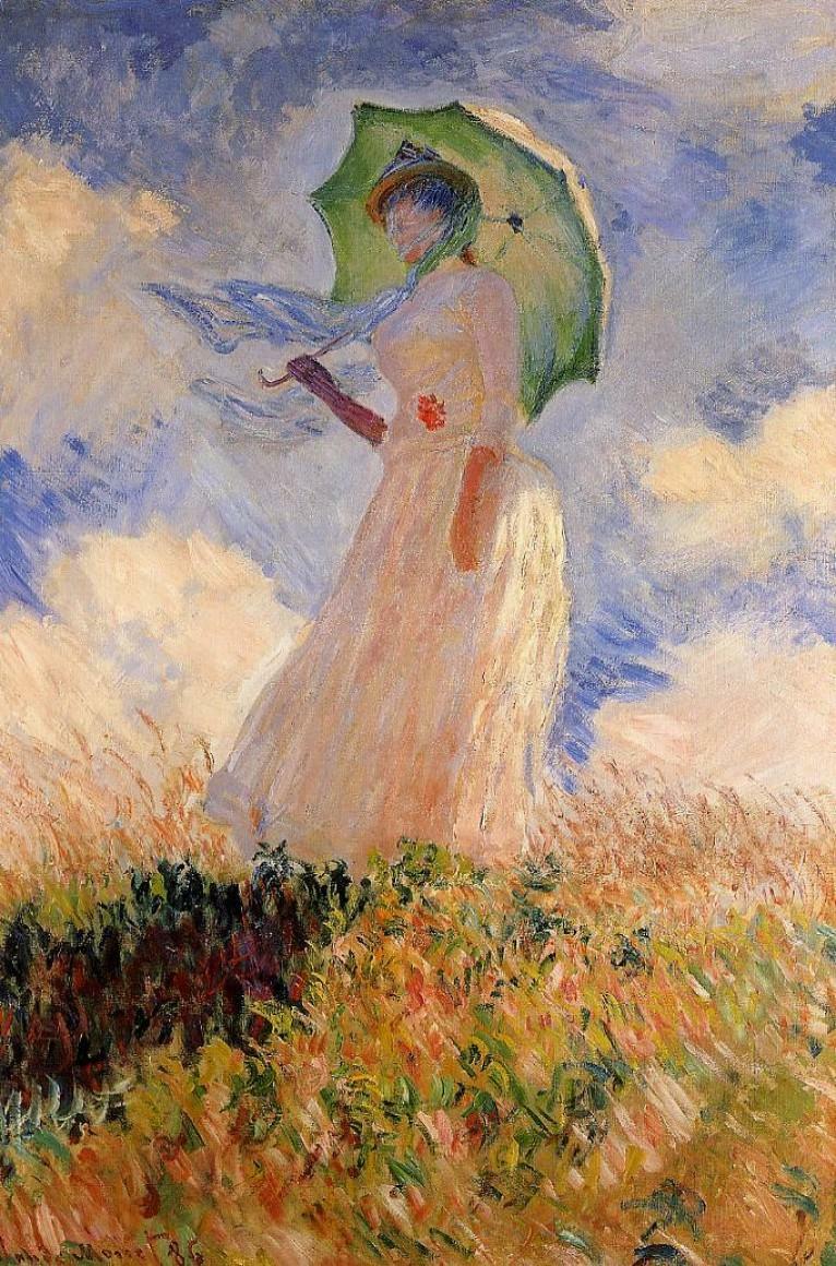 Claude Monet - The Walk, Lady with a Parasol - 1875