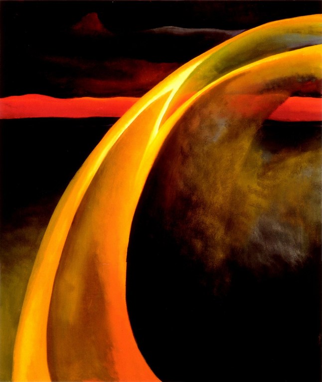 Georgia O'Keeffe: Red and Orange Streak - 1976
