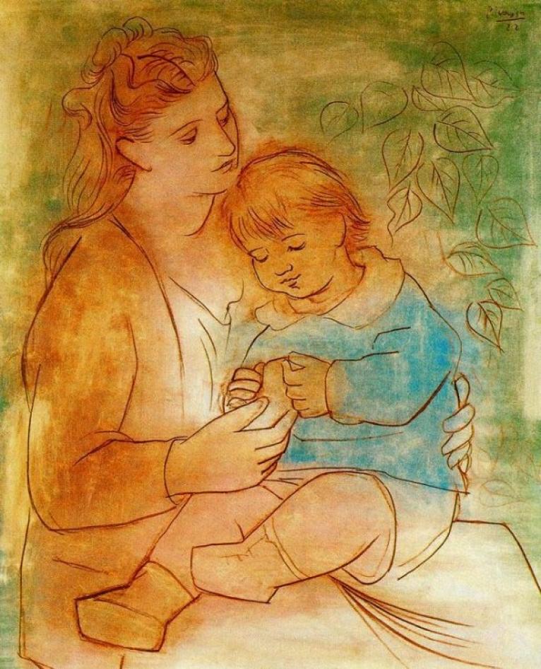 Pablo Picasso - Mother And Child - 1922