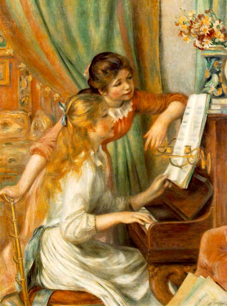 Pierre Renoir: Girls at the Piano - 1892