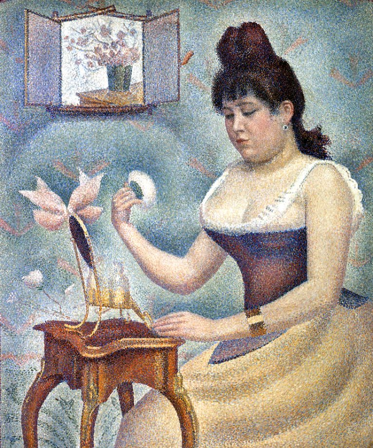 Georges Seurat: Young Woman Powdering Herself - 1888-1889
