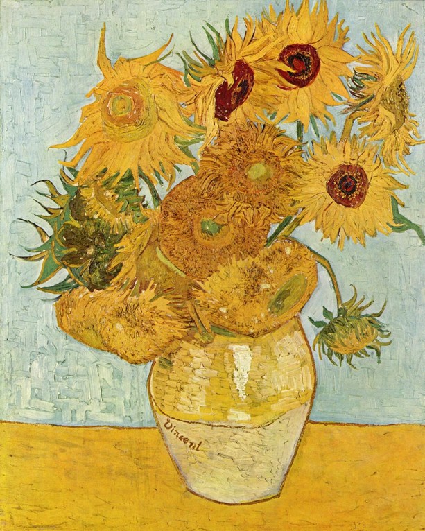 Vincent van Gogh: Vase with Twelve Sunflowers - 1888