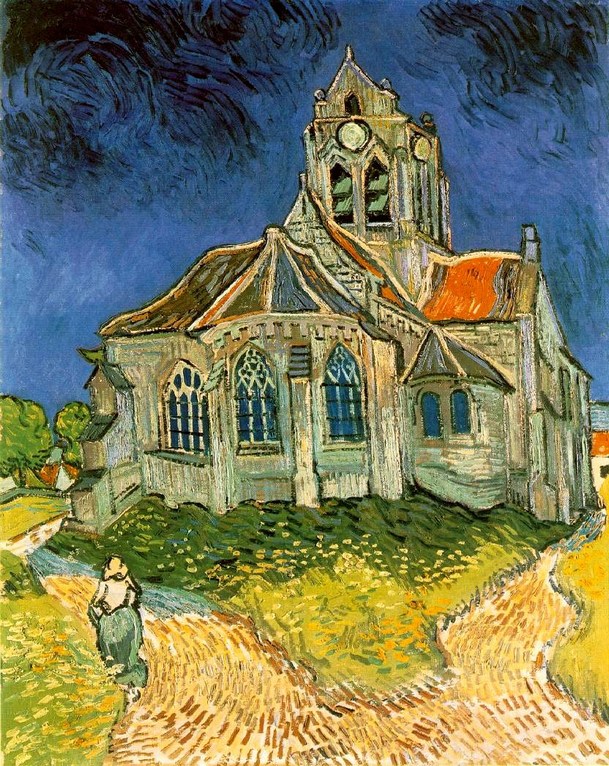 Vincent van Gogh: The Church at Auvers-sur-Oise - 1890