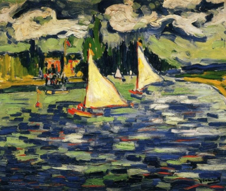 Maurice de Vlaminck - Sailboats at Chatou - 1905