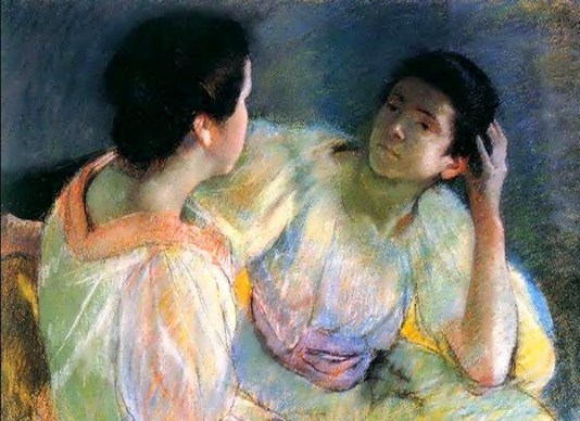 Mary Cassatt: The Conversation - 1896