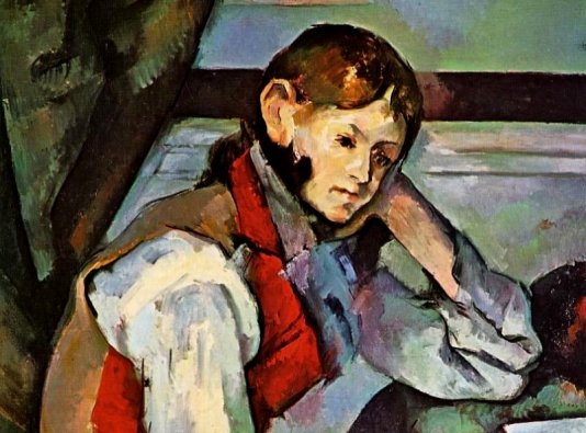 Paul Cezanne: Boy in a Red Vest - 1889