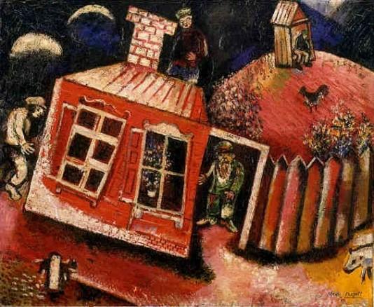 Marc Chagall: Red House - 1922