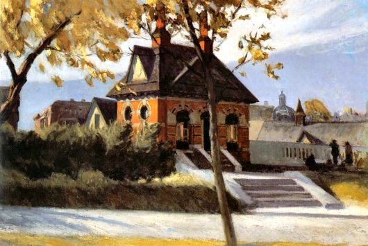 Edward Hopper: Small Town Station - 1918-1920