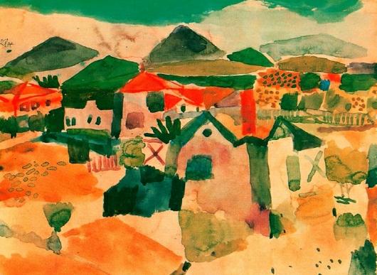 Paul Klee: View of Saint-Germain - 1914