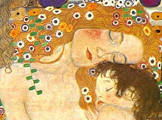 Gustav Klimt: Mother and Child (detail) - 1905