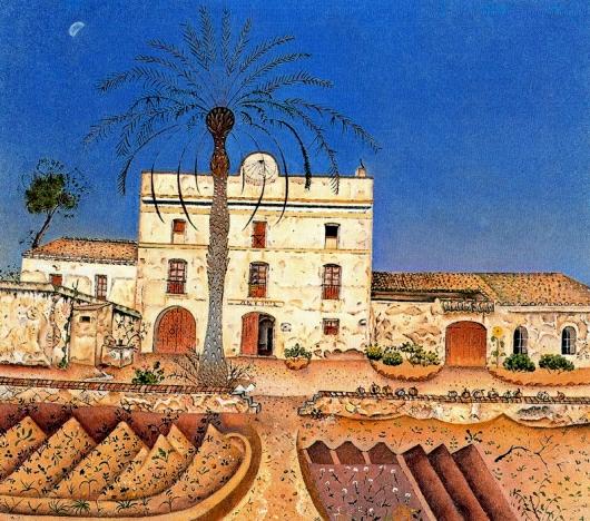 Joan Miro: House with Palm Tree - 1918