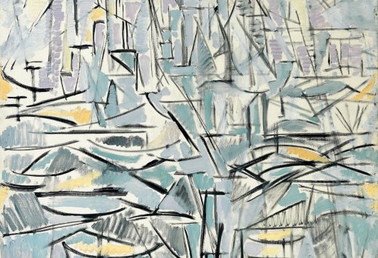Piet Mondrian: Composition 1 (Trees) - 1912-1913