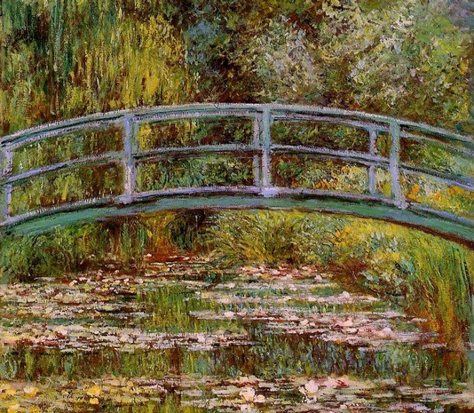 Claude Monet: Japanese Foot Bridge - 1899