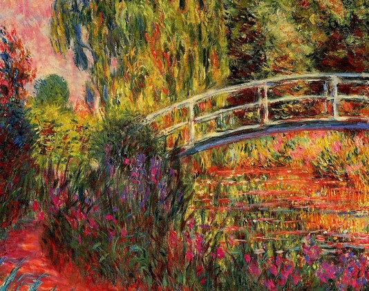 Claude Monet: Water-Lily Pond, Water Irises - 1900-1901