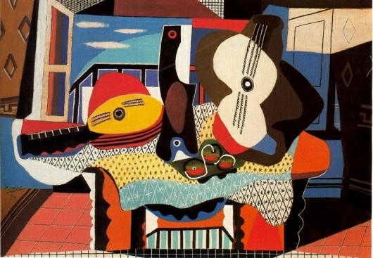 Pablo Picasso: Mandolina y Guitarra - 1924