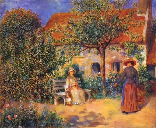 Pierre Auguste Renoir: Garden Scene in Brittany - 1886