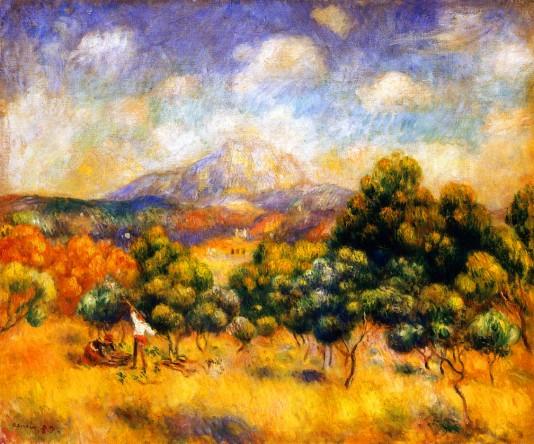 Pierre Auguste Renoir: Mount Sainte-Victoire - 1889
