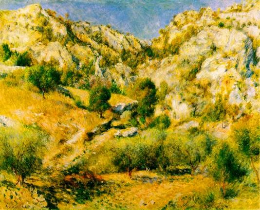 Pierre Auguste Renoir: Rocky Crags at l'Estaque - 1882