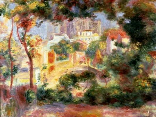 Pierre Auguste Renoir: View of the New Building of the Sacre-Coeur - 1896