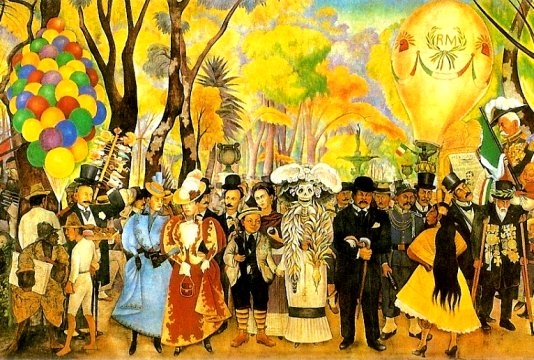 Diego Rivera: Dream of a Sunday Afternoon in Alameda Park (detail) - 1948