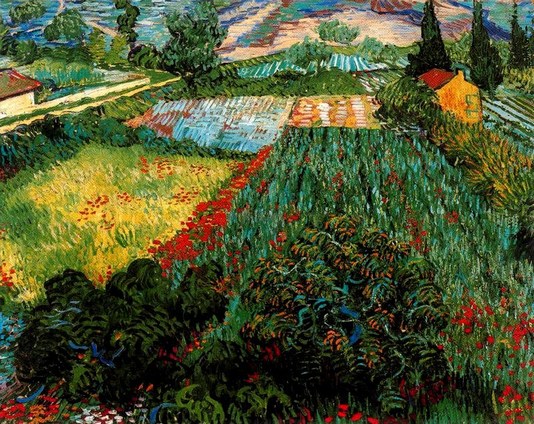 Vincent van Gogh: Field with Poppies - 1889
