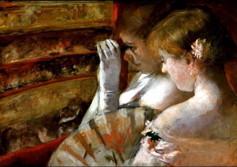 Larger view of Mary Cassatt: In the Box - 1879