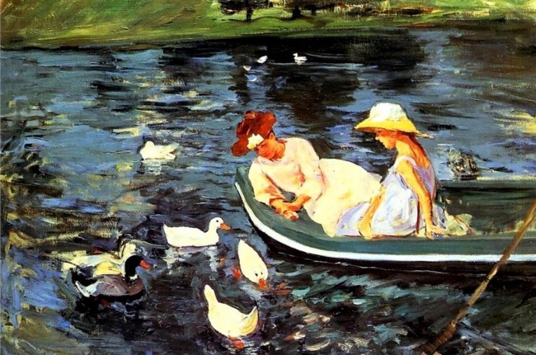 Larger view of Mary Cassatt: Summer Time - 1894