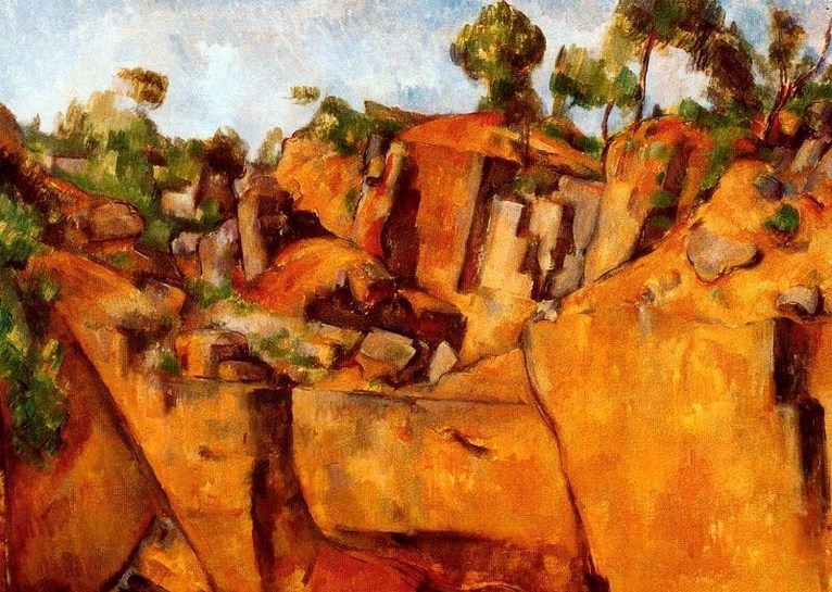 Larger view of Paul Cezanne: Bibemus Quarry - 1898-1900