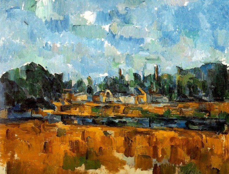 Larger view of Paul Cezanne: Riverbanks - 1904-1905