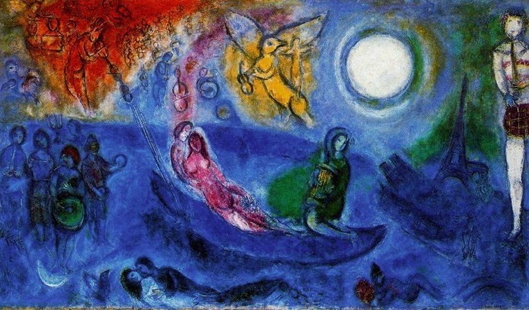 Larger view of Marc Chagall: The Concert - 1957