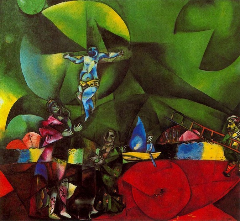 Larger view of Marc Chagall: Calvary - 1912
