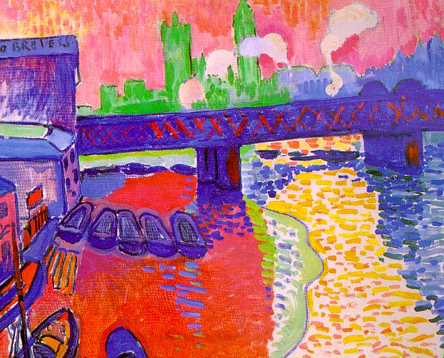 Larger view of Andre Derain: Charing Cross Bridge - 1906