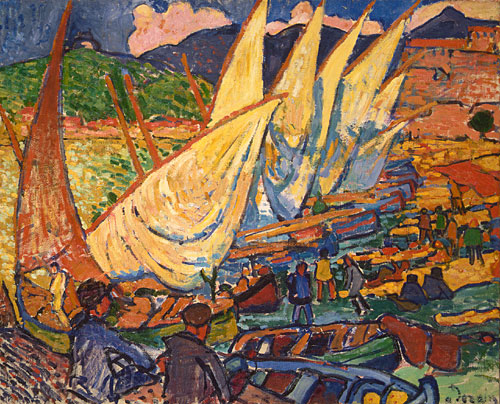 Larger view of Andre Derain: Fishing Boats - 1905
