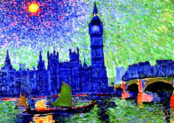 Larger view of Andre Derain: The Houses of Parliament - 1906