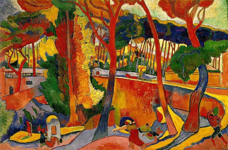 Larger view of Andre Derain: The Turning Road, L'Estaque - 1906