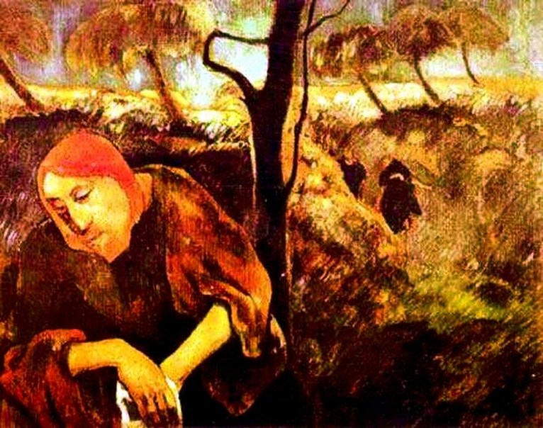 Larger view of Paul Gauguin: Agony in the Garden - 1889
