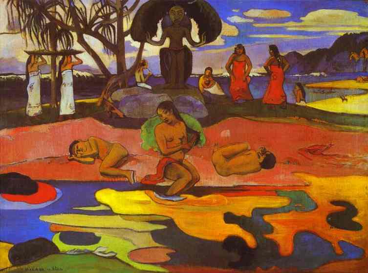Larger view of Paul Gauguin: The Day of the Gods - 1894