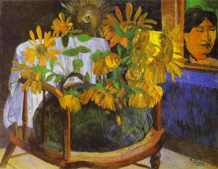 Larger view of Paul Gauguin: Sunflowers - 1901