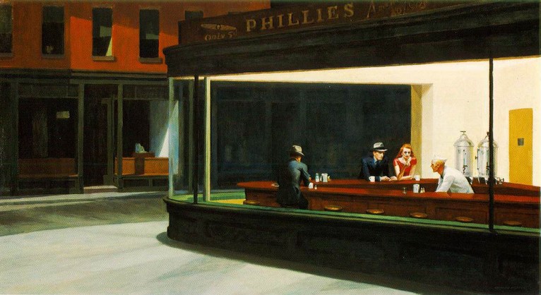 Larger view of Edward Hopper: Nighthawks - 1942