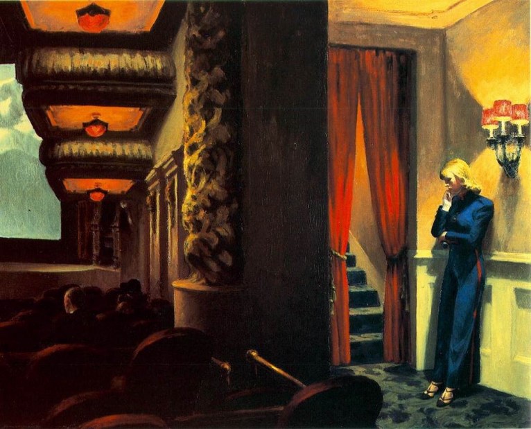 Larger view of Edward Hopper: New York Movie - 1939