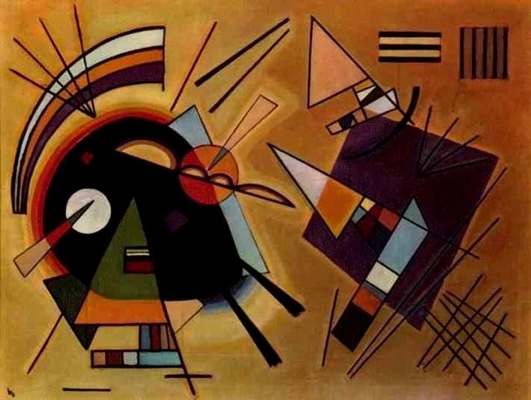 Larger view of Wassily Kandinsky: Black and Violet - 1923