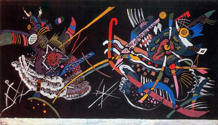Larger view of Wassily Kandinsky: Draft for the Unjuried Art Show Mural B - 1922