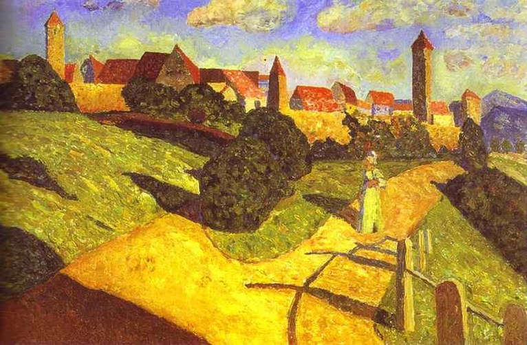 Larger view of Wassily Kandinsky: Old Town II - 1902