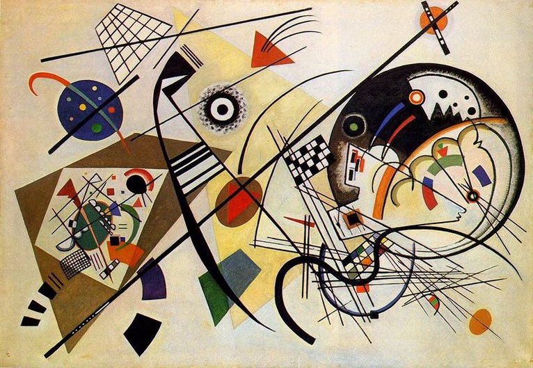 Larger view of Wassily Kandinsky: Transverse Line - 1923