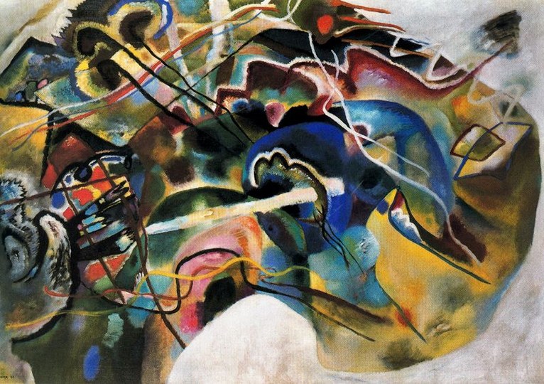 Larger view of Wassily Kandinsky: Painting with White Border - 1913