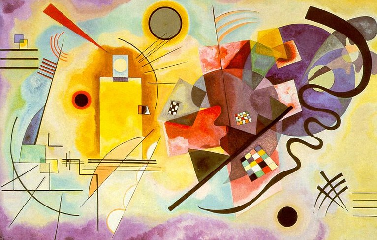 Larger view of Wassily Kandinsky: Yellow-Red-Blue - 1925